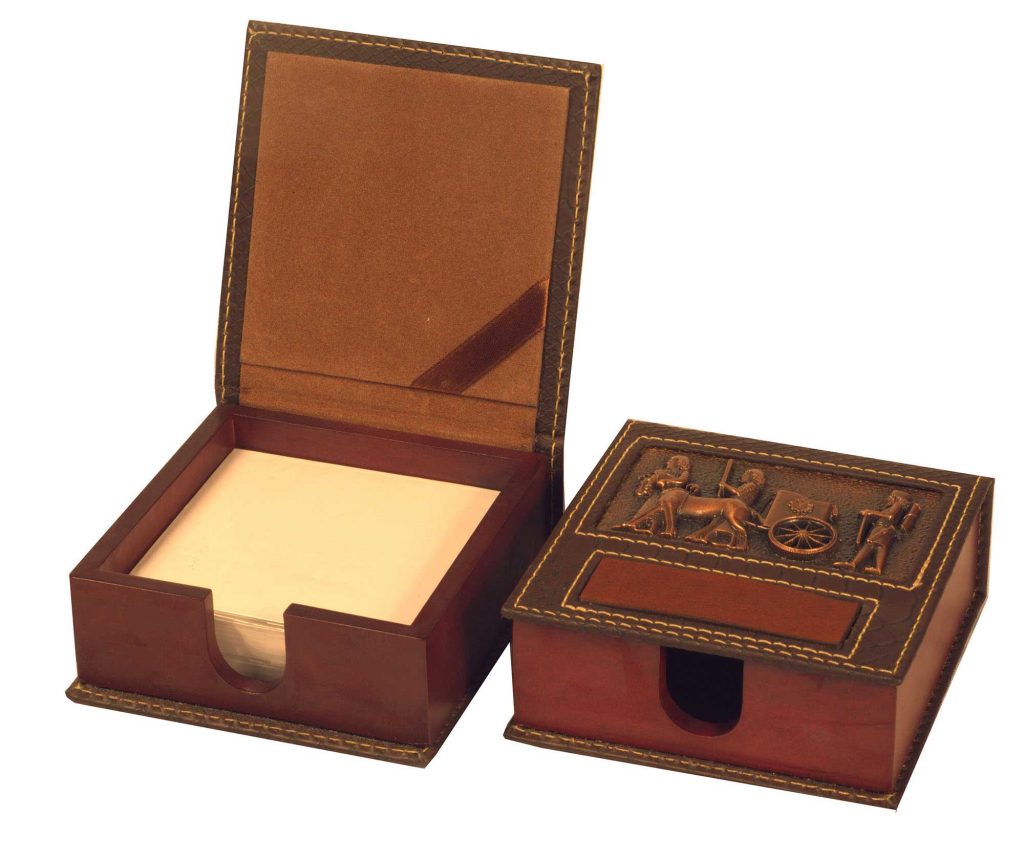 Leather & Copper Note Deck Box