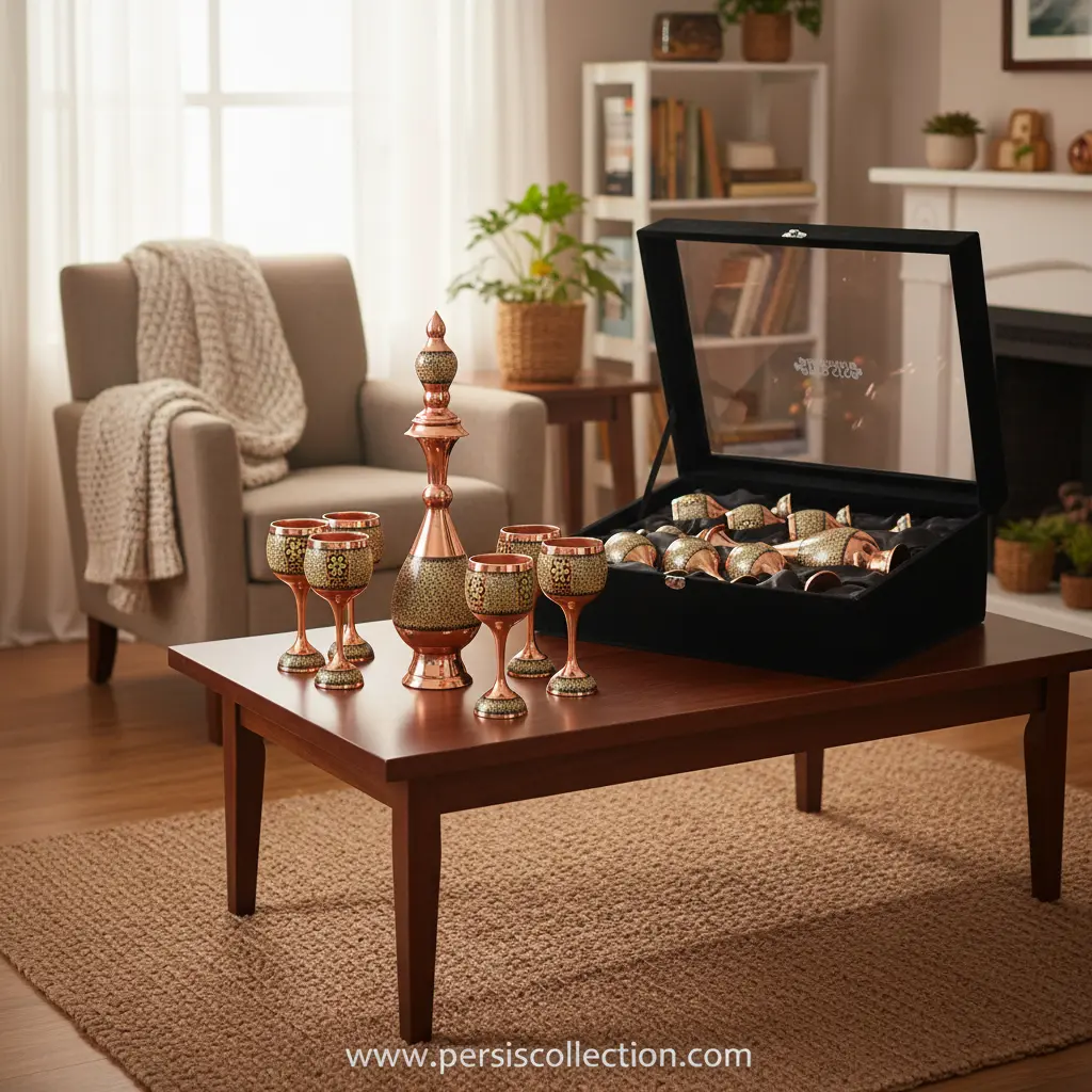 Persian Khatam Decanter Set