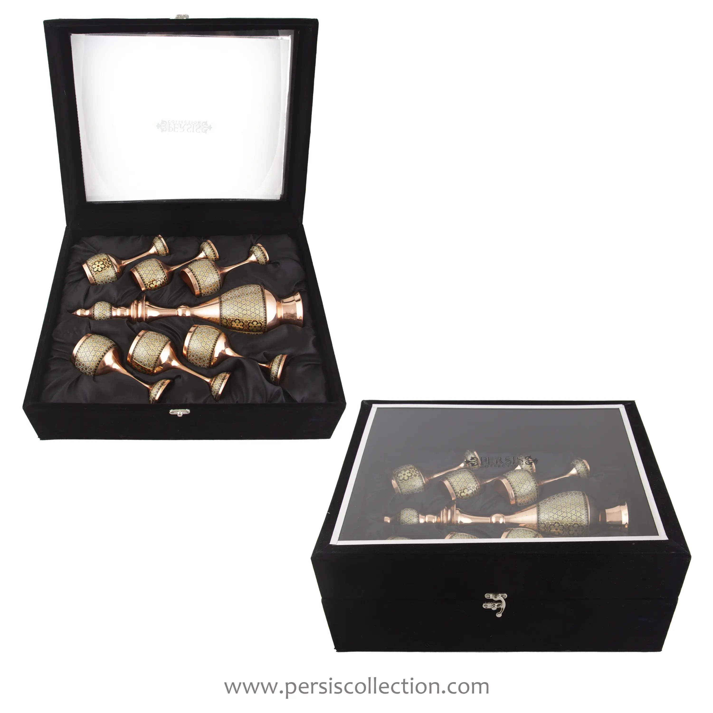Persian Khatam Decanter Set