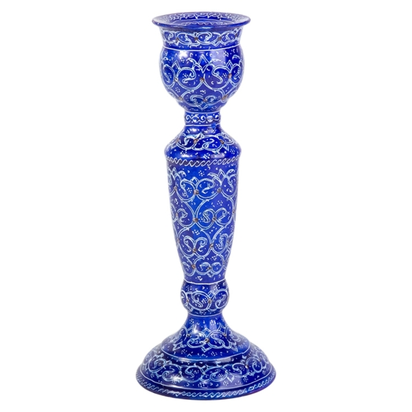 Minakari Persian Mirror and Candle Holder Set