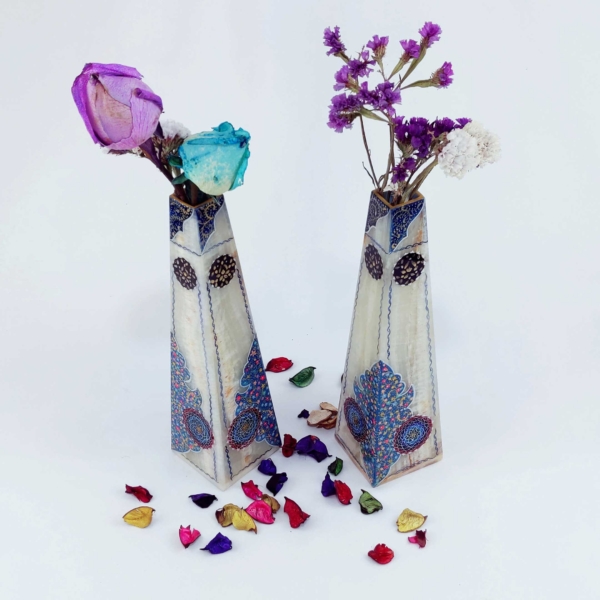 Tazhib on Marble Vase