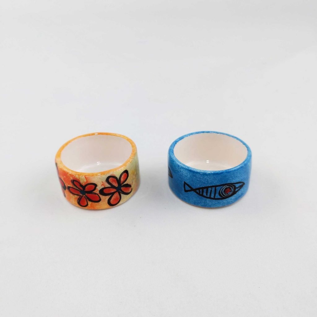 Nowruz Candles with Ceramic Candle Holder