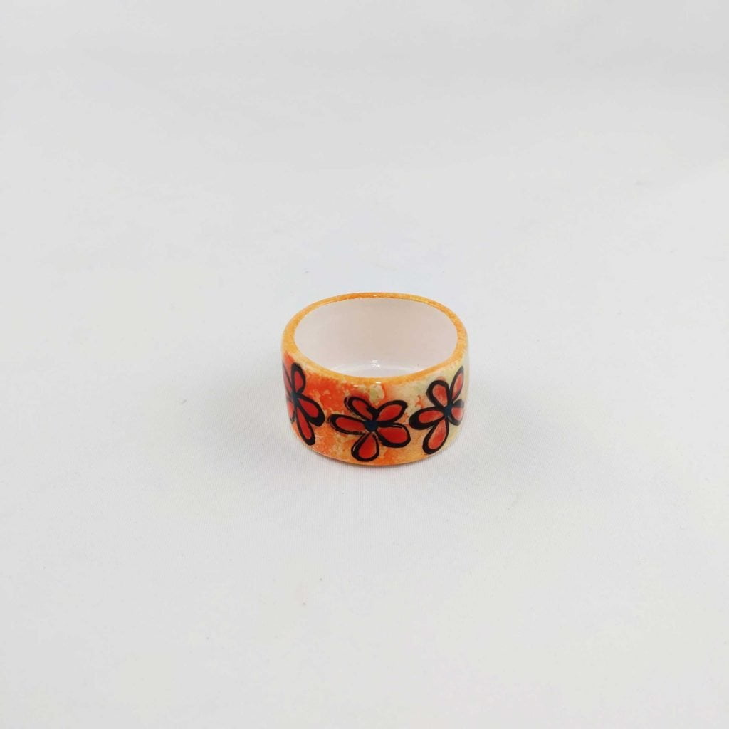 Nowruz Candles with Ceramic Candle Holder