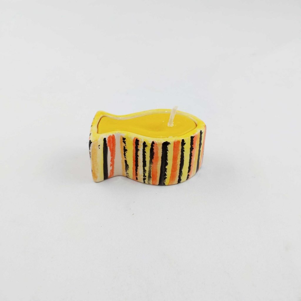 Nowruz Candles with Ceramic Candle Holder