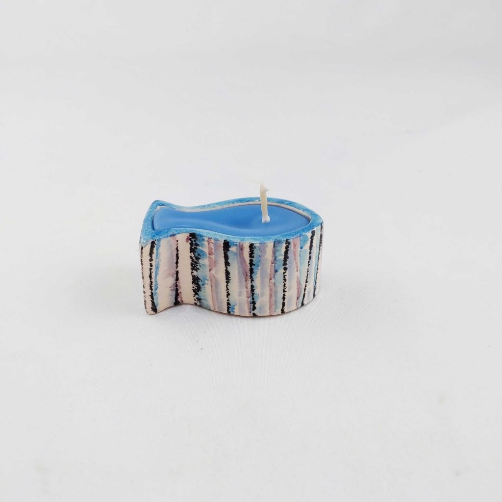 Nowruz Candles with Ceramic Candle Holder