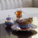 PAINTING ON COPPER HAFT SEEN SET