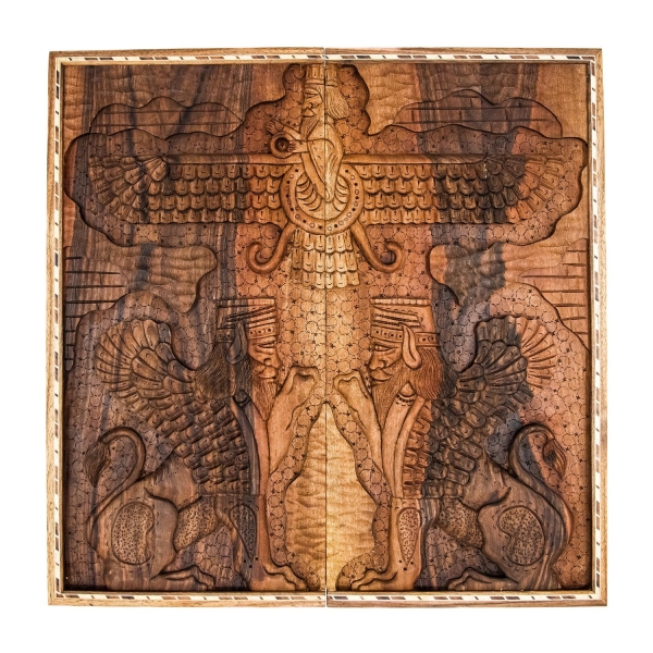 Persepolis Farvahar Walnut Backgammon