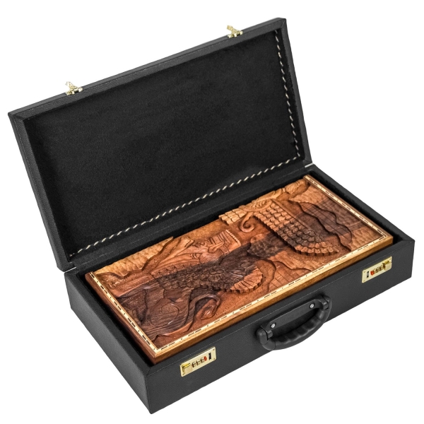 Persepolis Farvahar Walnut Backgammon