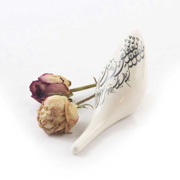 Persian Calligraphy Ceramic Bird