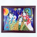 PERSIAN GIRLS CLAY TILE FRAME