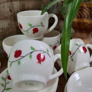 POMEGRANATE CERAMIC TEA CUP