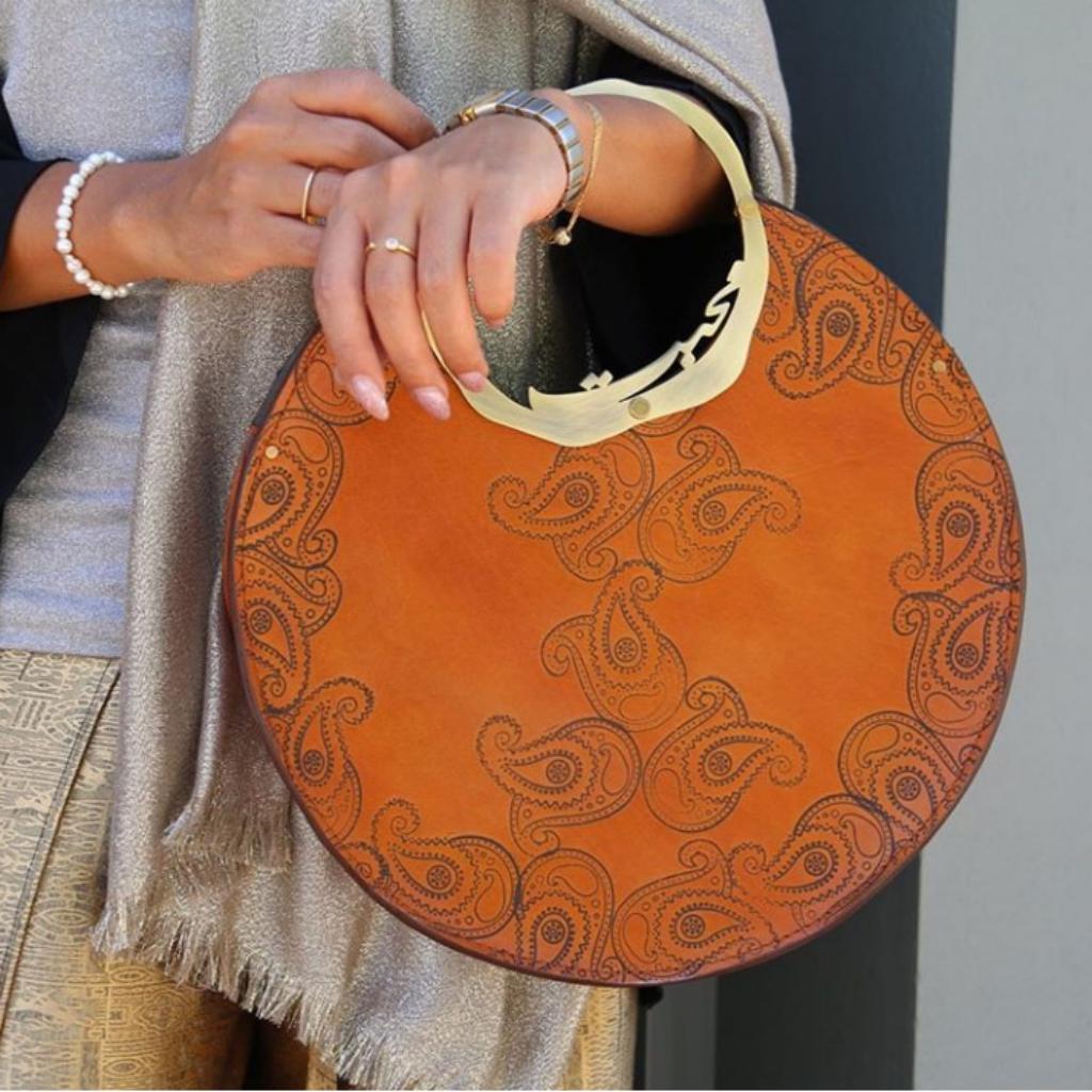 Kindness Clutch Bag-Handmade-Leather-Worldwide Shipping-Persis