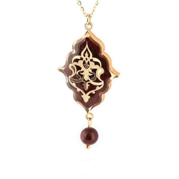24k Gold Eslimi Pattern Necklace