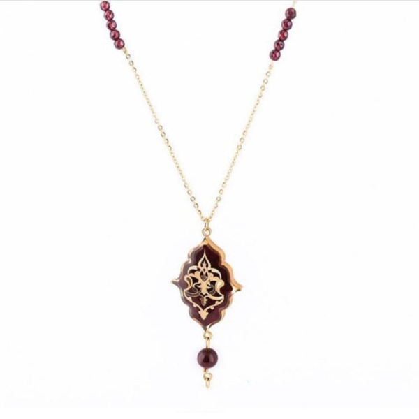 24k Gold Eslimi Pattern Necklace