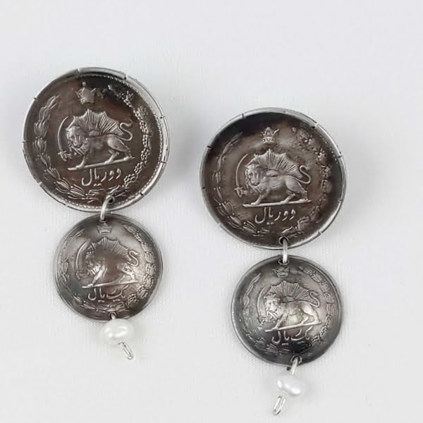 Pahlavi Coins Earrings