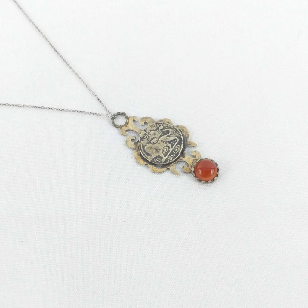 Pahlavi Coin Necklace شیر و خورشید