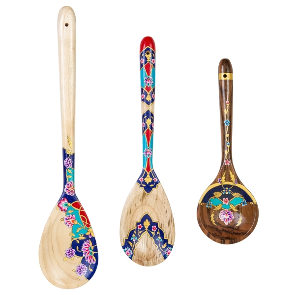 Painted Wooden Ladle