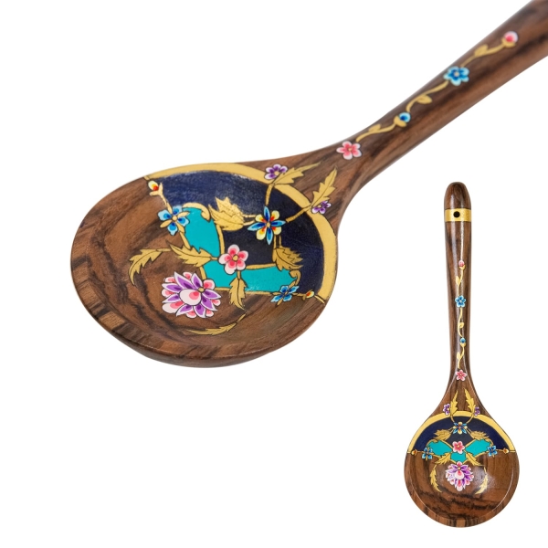 Painted Wooden Ladle