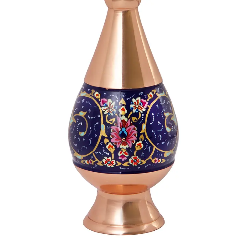 Painting on Copper Vase – Persian Minakari