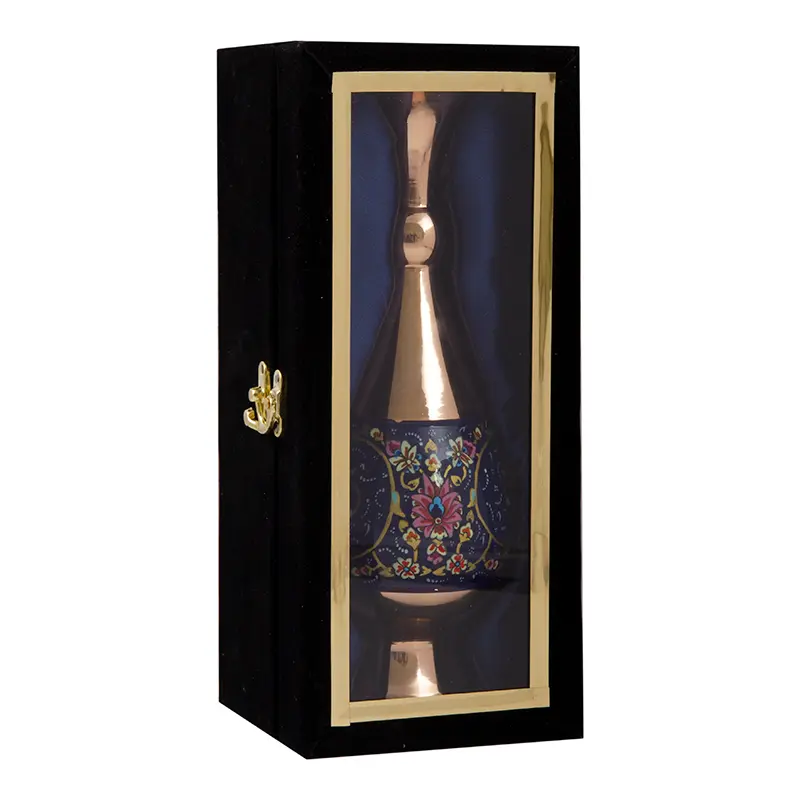 Painting on Copper Vase – Persian Minakari