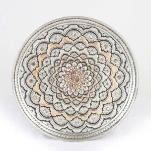Paper Flowers Ghalam Zani Plate 30cm