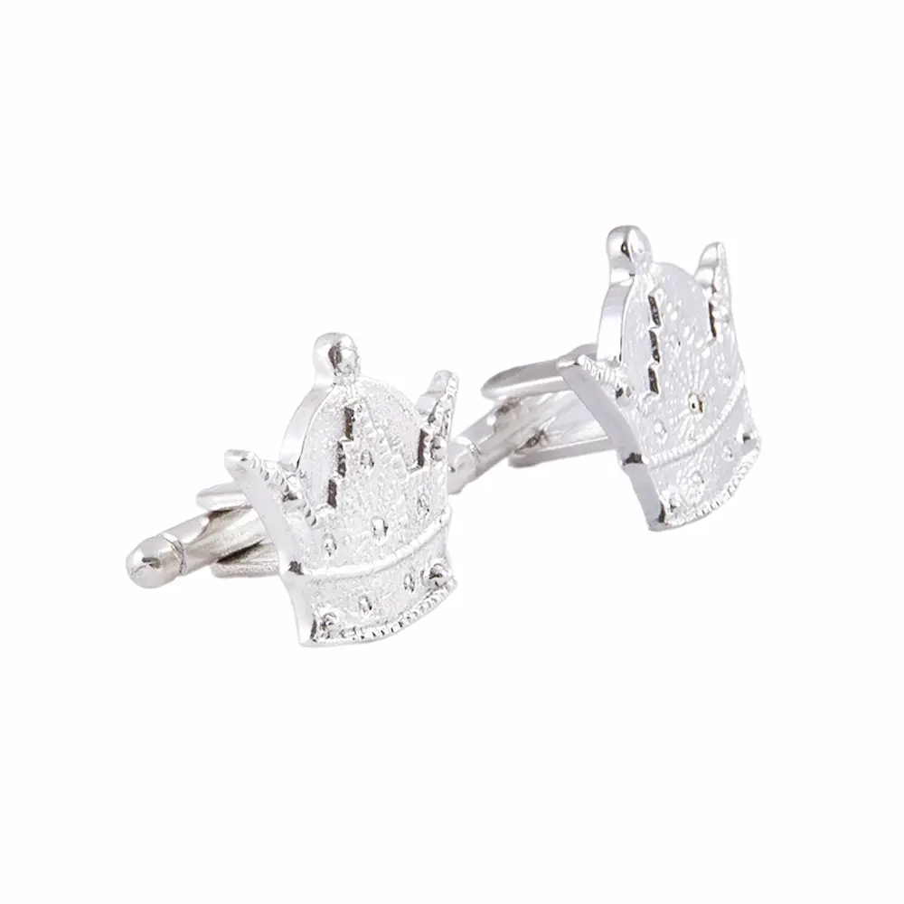 Persian Crown Cufflinks, 925 Silver