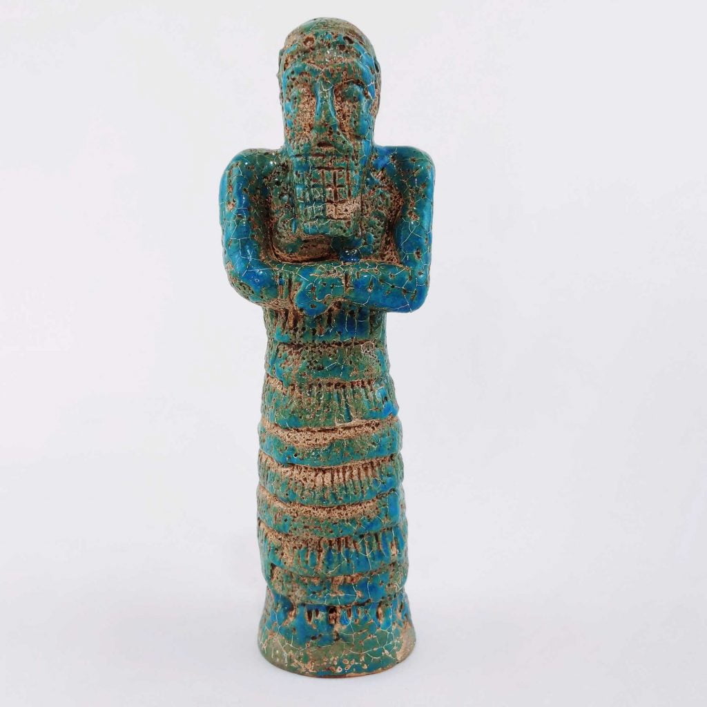 Persian Immortals Pottery Sculpture