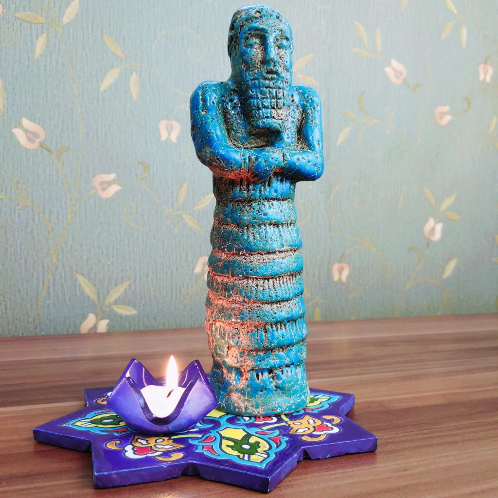 Persian Immortals Pottery Sculpture