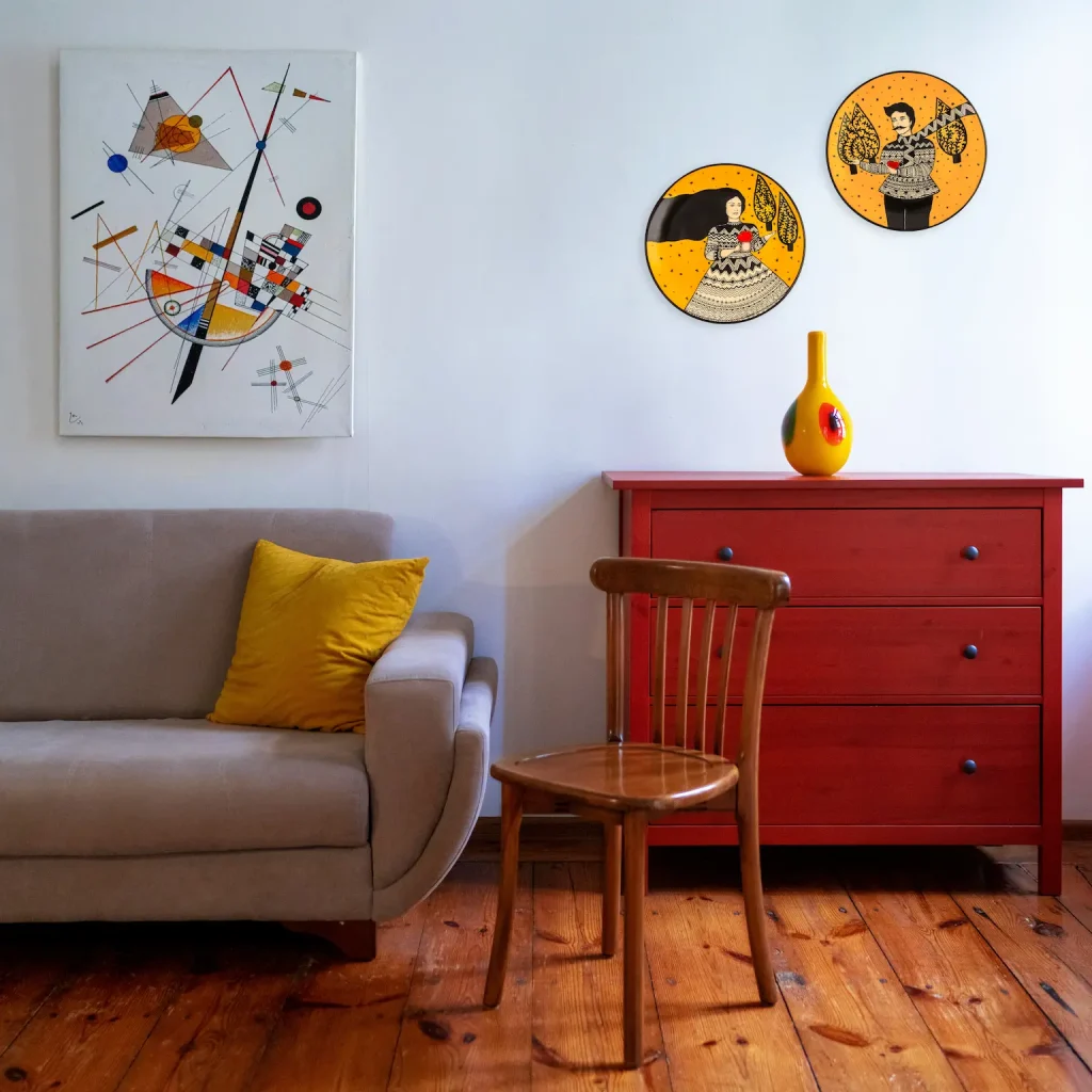 Persian Love Wall Plate Set 30cm Acrylic Hand Painting