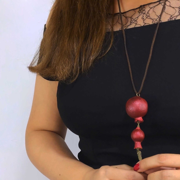 Real Persian Pomegranate Necklace