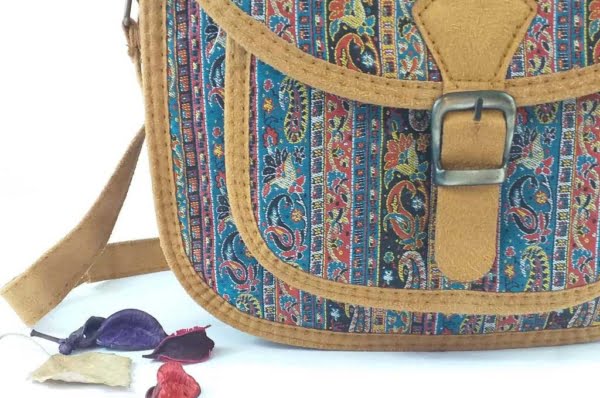 Persian Termeh buckle bag