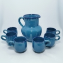 Persian blue water jug set-Persis Collection