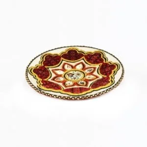 Handmade Persian Silk Carpet Plate
