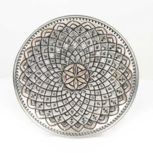 Polygonal Flower GHALAM ZANI PLATE 30CM
