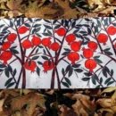 Pomegranate design scarf