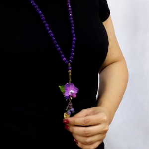 Purple Stone Necklace