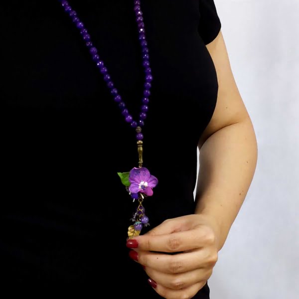 Purple Stone Necklace