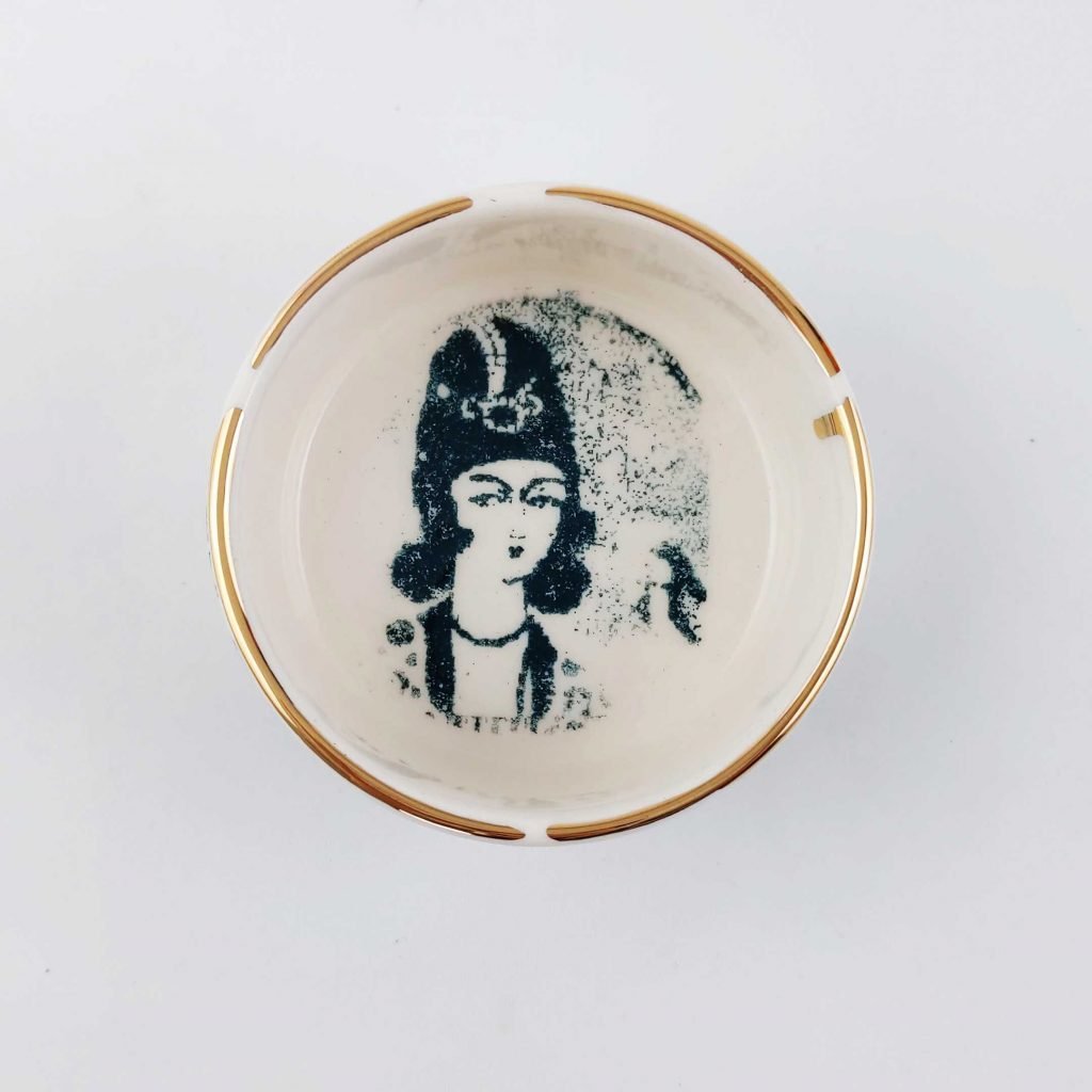 QAJAR GIRL HAFT SEEN SET WITH TRAY