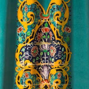 Qajar Tile Design Curtain
