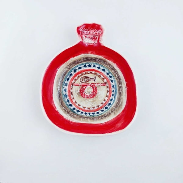 Red and Green Pomegranate Haft Seen Set
