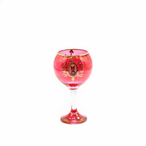 RED SHAH ABBAS WINE GLASSES SET OF 6
