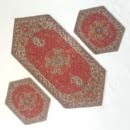 RED TERMEH TABLE RUNNER SET-Persis Collection-1
