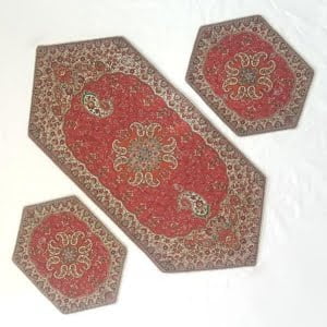 RED TERMEH TABLE RUNNER SET-Persis Collection-1