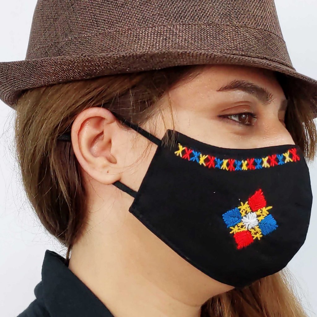 Red Baluchi Mask (Face-Mask)