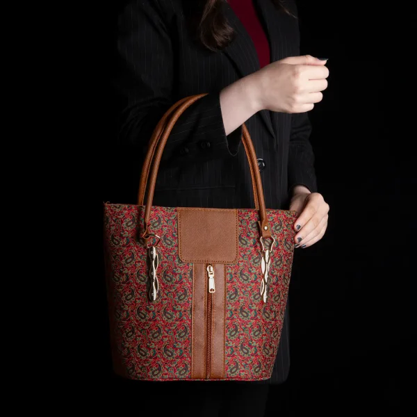 Red Persian Termeh Shoulder Bag