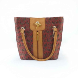 Red-Persian Termeh shoulder bag