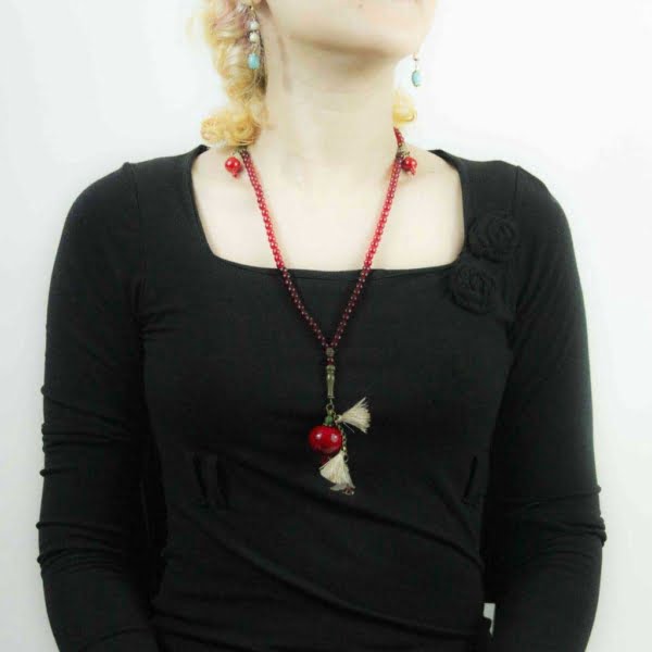 Red Turquoise Necklace