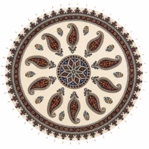 Round Ghalamkar Tablecloth 120cm