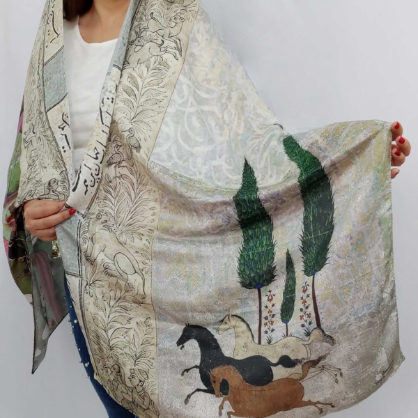 Shahnameh Scarf, 180 x 70cm