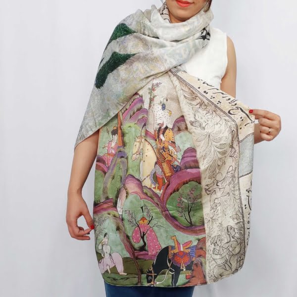 Shahnameh Scarf, 180 x 70cm